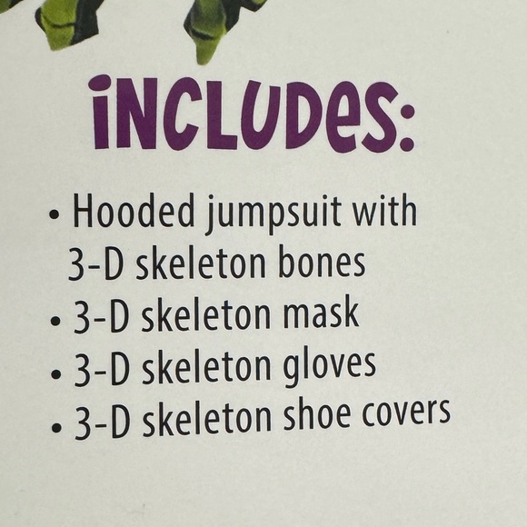 BRANDNEW FUNWORLD SKELEBONS TIDDLER COSTUME - Picture 3 of 3